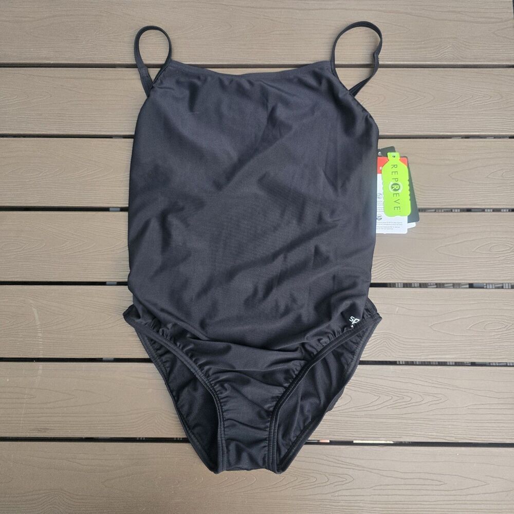 Speedo Eco Endurance Women's Speedo Black 1 Pc Swimsuit Size 38 NEW
